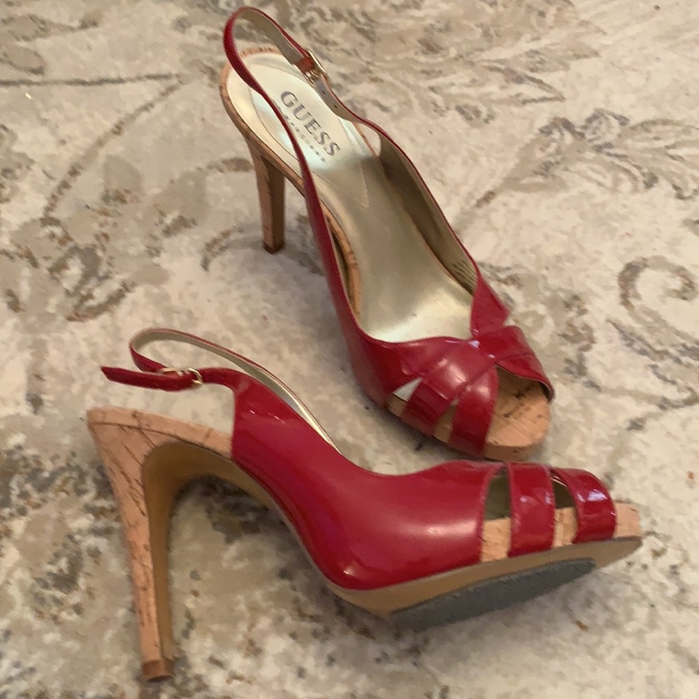 NWOB Guess sling back heels